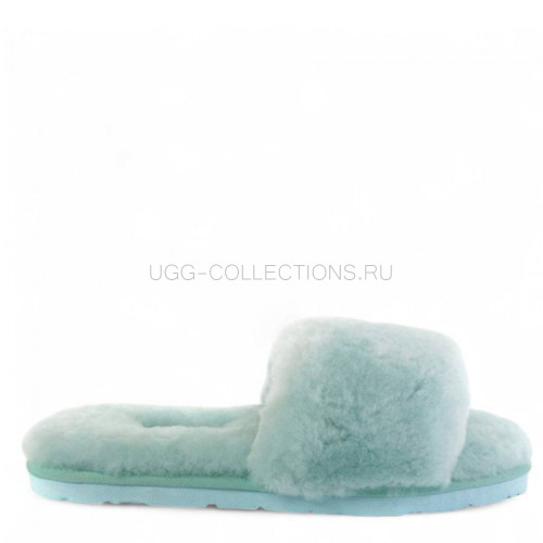 Fluff Slide Slippers Lake Blue