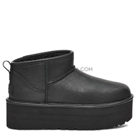 Classic Ultra Mini Platform Leather Black
