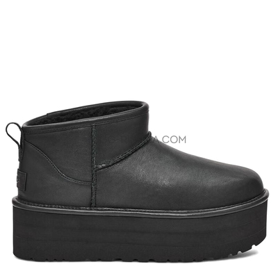 Classic Ultra Mini Platform Leather Black