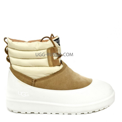 Mens Classic Mini Lace-Up Weather White Chestnut