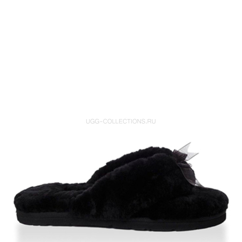 UGG Fluf Fflip Flop Black