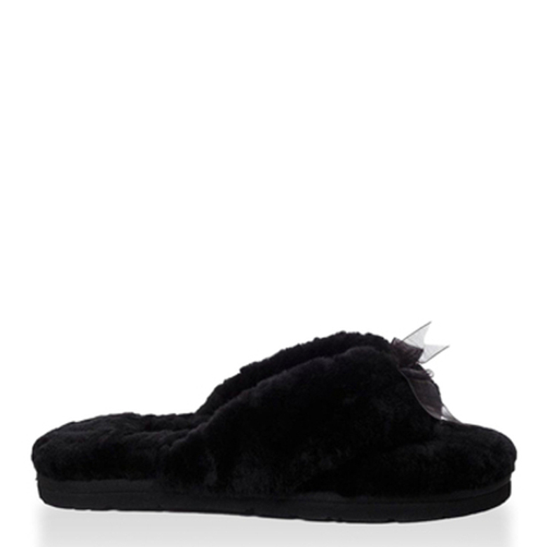 UGG Fluf Fflip Flop Black