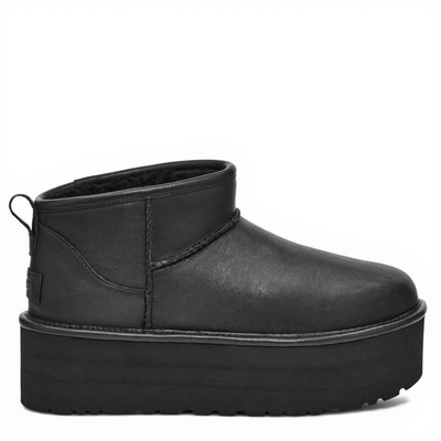 Classic Ultra Mini Platform Leather Black